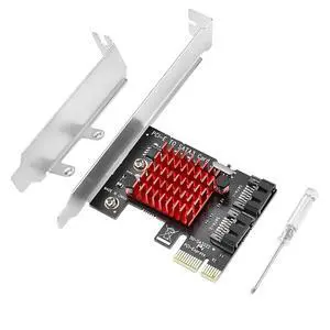 ELUTENG PCIE SATA Expansion Card 2 Port PCIE to SATA Card 6Gbps SATA 3.0 Controller PCI Express X1 Expansion Card with Low Profile Bracket for Desktop PC Support SSD HDD ELUTENG PCIE SATA Expansion Card 2 Port PCIE to SATA Card 6Gbps SATA 3.0 Controller PCI Express X1 Expansion Card with Low Profile Bracket for Desktop PC Support SSD HDD