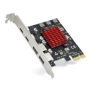 ELUTENG 4 Ports USB 3.1 PCIE Expansion Card (2 USB-A & 2 Type-C Ports) Superspeed PCI Express Expansion Card USB Card for Desktop PC Support Windows 11/10/8/7/XP/Vista, Self-Powered Supply ELUTENG 4 Ports USB 3.1 PCIE Expansion Card (2 USB-A & 2 Type-C Ports) Superspeed PCI Express Expansion Card USB Card for Desktop PC Support Windows 11/10/8/7/XP/Vista, Self-Powered Supply