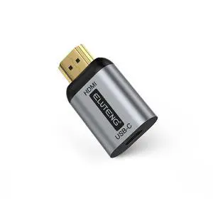 ELUTENG USB C to HDMI Adapter (Not USB to HDMI) Female to Male Converter Uni-Directional USBC/Thunderbolt 3 to HDMI 2.0 Adapter 4K@60Hz Source to Display Connector ELUTENG USB C to HDMI Adapter (Not USB to HDMI) Female to Male Converter Uni-Directional USBC/Thunderbolt 3 to HDMI 2.0 Adapter 4K@60Hz Source to Display Connector