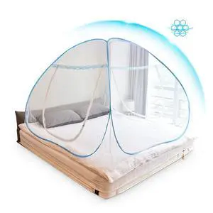Mosquito Net Pop Up with Net Bottom Ultra Large Bed Canopy Tent Portable with 2 Entries Folding Design Bed Netting for Bedroom, Camping, 79 x71x59 inch Mosquito Net Pop Up with Net Bottom Ultra Large Bed Canopy Tent Portable with 2 Entries Folding Design Bed Netting for Bedroom, Camping, 79 x71x59 inch