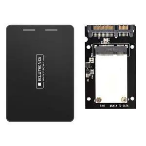 ELUTENG mSATA SSD to 2.5" SATA Hard Disk Enclosure Case Aluminum 6Gbps High Speed 2.5 SATA to mSATA SSD Convertor Adapter Compatible for Kingston Transcend Intel Samsung ELUTENG mSATA SSD to 2.5" SATA Hard Disk Enclosure Case Aluminum 6Gbps High Speed 2.5 SATA to mSATA SSD Convertor Adapter Compatible for Kingston Transcend Intel Samsung