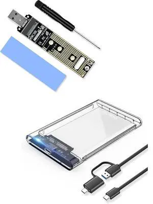 ELUTENG NVME to USB Adapter M.2 NVME Hard Drive with USB C SSD Enclosure 2.5 inch External Hard Drive Case ELUTENG NVME to USB Adapter M.2 NVME Hard Drive with USB C SSD Enclosure 2.5 inch External Hard Drive Case