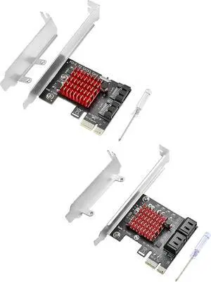 ELUTENG PCIE SATA Expansion Card 2 Port SATA PCIE Card 6GB/s PCI-E X1 SATA 3.0 Controller with PCI-E SATA Expansion Card 4 Ports PCI-E X1 to SATA 3.0 Controller Card 6Gbps SATA III PCI Express Adapter ELUTENG PCIE SATA Expansion Card 2 Port SATA PCIE Card 6GB/s PCI-E X1 SATA 3.0 Controller with PCI-E SATA Expansion Card 4 Ports PCI-E X1 to SATA 3.0 Controller Card 6Gbps SATA III PCI Express Adapter