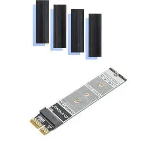 ELUTENG PCIe NVMe Adapter and M.2 SSD Heatsink 4PCS ELUTENG PCIe NVMe Adapter and M.2 SSD Heatsink 4PCS