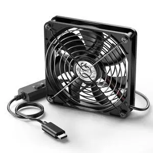 ELUTENG 140mm PC USB-C Fan with 3 Speed Controller | 5V Type C Powered, Quiet Cooling Ventilator, 14cm, For Router, Receiver, TV Box, DVR, Xbox, PS6, PS5, Cabinet ELUTENG 140mm PC USB-C Fan with 3 Speed Controller | 5V Type C Powered, Quiet Cooling Ventilator, 14cm, For Router, Receiver, TV Box, DVR, Xbox, PS6, PS5, Cabinet