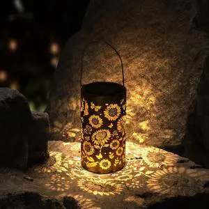 ELUTENG Solar Lanterns Outdoor Waterproof Hanging Solar Lights Ip44 Yard Decor Outdoor Garden Lanterns Metal Decor Lantern for Garden Yard Tree Tabletop Decorative Coppery ELUTENG Solar Lanterns Outdoor Waterproof Hanging Solar Lights Ip44 Yard Decor Outdoor Garden Lanterns Metal Decor Lantern for Garden Yard Tree Tabletop Decorative Coppery