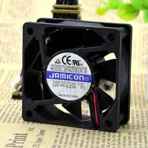 Compatible for JAMICON JF0625B1H-R 12V 0.23A 6025 2-Wire Cooling Fan Compatible for JAMICON JF0625B1H-R 12V 0.23A 6025 2-Wire Cooling Fan