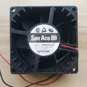 Compatible for San Ace 80 9G0824G102 24V 0.56A 80x80x38mm 8038 2-Wire Cooling Fan Compatible for San Ace 80 9G0824G102 24V 0.56A 80x80x38mm 8038 2-Wire Cooling Fan