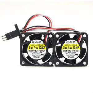 Compatible for San Ace 40WF 9WF0424F6D04 A90L-0001-0507#B 24V 0.076A 40x40x20mm 6-Wire Cooling Fan Compatible for San Ace 40WF 9WF0424F6D04 A90L-0001-0507#B 24V 0.076A 40x40x20mm 6-Wire Cooling Fan
