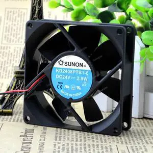 Compatible for SUNON KD2408PTB1-6 24V 2.9W 8025 2-Wire Cooling Fan Compatible for SUNON KD2408PTB1-6 24V 2.9W 8025 2-Wire Cooling Fan