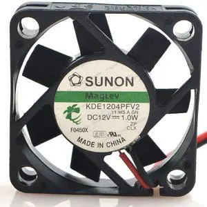 Compatible for SUNON KDE1204PFV2 12V 1.0W 4cm 4010 2-Wire Cooling Fan Compatible for SUNON KDE1204PFV2 12V 1.0W 4cm 4010 2-Wire Cooling Fan