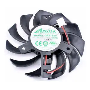Compatible for APISTEK GA81S2U-NNTB 12V 0.38A 75mm Graphics Card 2-Wire Cooling Fan Compatible for APISTEK GA81S2U-NNTB 12V 0.38A 75mm Graphics Card 2-Wire Cooling Fan