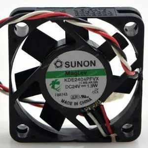 Compatible for SUNON KDE2404PFVX 24V 1.9W 4010 4cm 3-Wire Cooling Fan Compatible for SUNON KDE2404PFVX 24V 1.9W 4010 4cm 3-Wire Cooling Fan