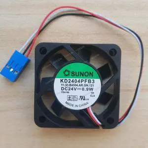 Compatible for SUNON KD2404PFB3 24V 0.9W 4CM 4010 3-Wire Cooling Fan Compatible for SUNON KD2404PFB3 24V 0.9W 4CM 4010 3-Wire Cooling Fan