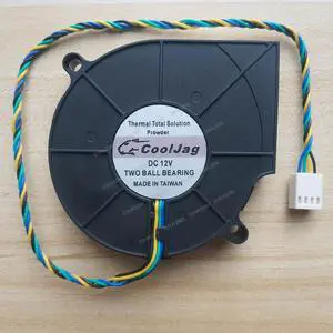 Compatible for EVERFLOW B127515BU 12V 0.80A 7cm 7515 4-Wire Cooling Fan Compatible for EVERFLOW B127515BU 12V 0.80A 7cm 7515 4-Wire Cooling Fan