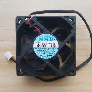 Compatible for NMB-MAT 2408NL-04W-B40 12V 0.12A 6020 6cm 2-Wire Cooling Fan Compatible for NMB-MAT 2408NL-04W-B40 12V 0.12A 6020 6cm 2-Wire Cooling Fan