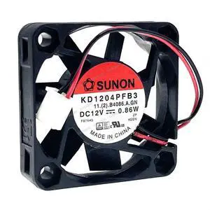 Compatible for SUNON KD1204PFB3 12V 0.86W 4CM 40x40x10mm 2-Wire Cooling Fan Compatible for SUNON KD1204PFB3 12V 0.86W 4CM 40x40x10mm 2-Wire Cooling Fan