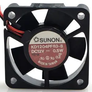 Compatible for SUNON KD1204PFB3-8 12V 0.5W 4cm 4010 2-Wire Cooling Fan Compatible for SUNON KD1204PFB3-8 12V 0.5W 4cm 4010 2-Wire Cooling Fan