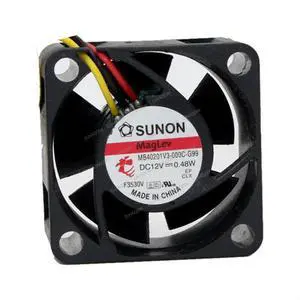 Compatible for SUNON MB40201V3-000C-G99 12V 0.48W 40x40x20mm 4020 3-Wire Cooling Fan Compatible for SUNON MB40201V3-000C-G99 12V 0.48W 40x40x20mm 4020 3-Wire Cooling Fan
