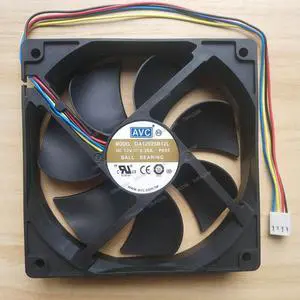Compatible for AVC DA12025B12L 12V 0.30A 12cm 12025 4-Wire Cooling Fan Compatible for AVC DA12025B12L 12V 0.30A 12cm 12025 4-Wire Cooling Fan