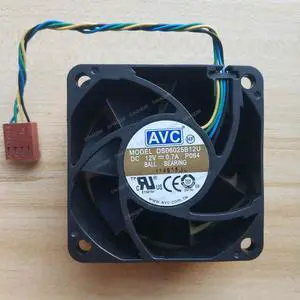 Compatible for AVC DS06025B12U 12V 0.7A 60x60x25mm 4-Wire Cooling Fan Compatible for AVC DS06025B12U 12V 0.7A 60x60x25mm 4-Wire Cooling Fan