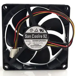 Compatible for SANYO 9AH0912P4H041 12V 0.17A 9cm 9225 4-Wire Cooling Fan Compatible for SANYO 9AH0912P4H041 12V 0.17A 9cm 9225 4-Wire Cooling Fan