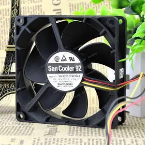 Compatible for San Cooler 92 9AH0912P4H041 12V 0.17A 9225 92x92x25mm 4-Wire Cooling Fan Compatible for San Cooler 92 9AH0912P4H041 12V 0.17A 9225 92x92x25mm 4-Wire Cooling Fan