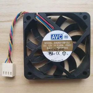 Compatible for AVC DA06010B12U 12V 0.40A 60x60x10mm 6010 4-Wire Cooling Fan Compatible for AVC DA06010B12U 12V 0.40A 60x60x10mm 6010 4-Wire Cooling Fan