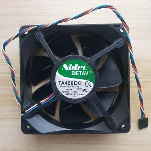Compatible for Nidec B35502-35 12V 1.40A 120x120x38mm 4-Wire Cooling Fan Compatible for Nidec B35502-35 12V 1.40A 120x120x38mm 4-Wire Cooling Fan