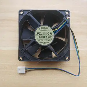 Compatible for EVERFLOW F128025SU 12V 0.40A 80x80x25mm 8025 4-Wire Cooling Fan Compatible for EVERFLOW F128025SU 12V 0.40A 80x80x25mm 8025 4-Wire Cooling Fan