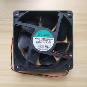 Compatible for SUNON KDE2412PMB1-6A 24V 6.7W 120x120x38mm 12038 2-Wire Cooling Fan Compatible for SUNON KDE2412PMB1-6A 24V 6.7W 120x120x38mm 12038 2-Wire Cooling Fan