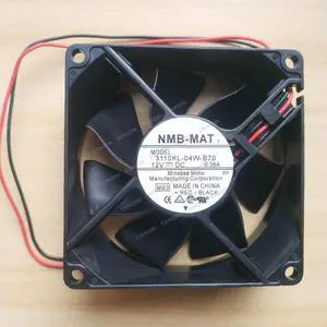Compatible for NMB-MAT 3110KL-04W-B70 12V 0.38A 80x80x25mm 8025 2-Wire Cooling Fan Compatible for NMB-MAT 3110KL-04W-B70 12V 0.38A 80x80x25mm 8025 2-Wire Cooling Fan