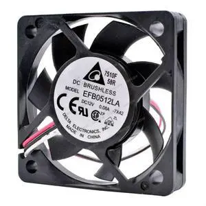 Compatible for Delta EFB0512LA 12V 0.08A 50x50x10mm 5010 3-Wire Cooling Fan Compatible for Delta EFB0512LA 12V 0.08A 50x50x10mm 5010 3-Wire Cooling Fan