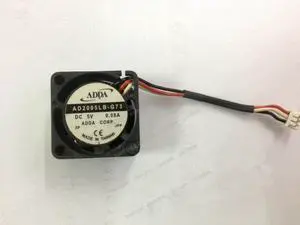 Compatible for ADDA AD2005LB-G73 5V 0.08A 20x20x10mm 2CM 3-Wire Cooling Fan Compatible for ADDA AD2005LB-G73 5V 0.08A 20x20x10mm 2CM 3-Wire Cooling Fan