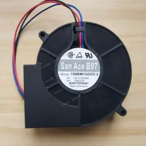 Compatible for SANYO San Ace B97 109BM12GD2-2 12V 0.68A 3-Wire Cooling Fan Compatible for SANYO San Ace B97 109BM12GD2-2 12V 0.68A 3-Wire Cooling Fan