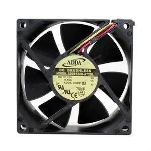 Compatible for ADDA AD0812XB-A72GL 12V 0.55A 80x80x25mm 8025 3-Wire Cooling Fan Compatible for ADDA AD0812XB-A72GL 12V 0.55A 80x80x25mm 8025 3-Wire Cooling Fan