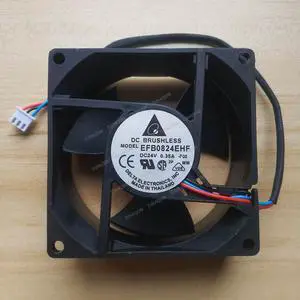 Compatible for Delta EFB0824EHF 24V 0.35A 8cm 8032 3-Wire Cooling Fan Compatible for Delta EFB0824EHF 24V 0.35A 8cm 8032 3-Wire Cooling Fan