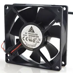 Compatible for Delta AFB0812H 12V 0.24A 80mm 2-Wire Cooling Fan Compatible for Delta AFB0812H 12V 0.24A 80mm 2-Wire Cooling Fan