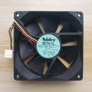 Compatible for Nidec D09T-12PG A 12V 0.25A 9025 90x90x25mm 3-Wire Cooling Fan Compatible for Nidec D09T-12PG A 12V 0.25A 9025 90x90x25mm 3-Wire Cooling Fan