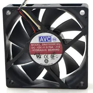 Compatible for AVC DA07020R12U 12V 0.70A 70x70x20mm 7020 3-Wire Cooling Fan Compatible for AVC DA07020R12U 12V 0.70A 70x70x20mm 7020 3-Wire Cooling Fan
