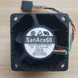 Compatible for SanAce60 9G0612P1M031 12V 0.35A U1295 6038 60x60x38mm 6038 4-Wire Cooling Fan Compatible for SanAce60 9G0612P1M031 12V 0.35A U1295 6038 60x60x38mm 6038 4-Wire Cooling Fan