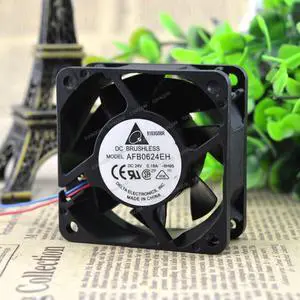 Compatible for Delta AFB0624EH 24V 0.18A 6cm 6025 2-Wire Cooling Fan Compatible for Delta AFB0624EH 24V 0.18A 6cm 6025 2-Wire Cooling Fan