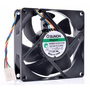 Compatible for SUNON MF80251V2-Q010-S99 12V 3.60W 8cm 8025 4-Wire Cooling Fan Compatible for SUNON MF80251V2-Q010-S99 12V 3.60W 8cm 8025 4-Wire Cooling Fan
