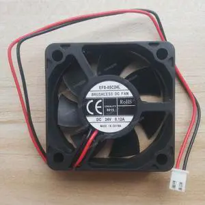 Compatible for DWPH EFS-05C24L 24V 0.12A 5015 50x50x15mm 2-Wire Cooling Fan Compatible for DWPH EFS-05C24L 24V 0.12A 5015 50x50x15mm 2-Wire Cooling Fan