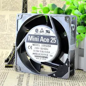 Compatible for Mini Ace 25 109S094 230V 0.06A-0.05A 10-9W 9cm 9225 2-Wire Cooling Fan Compatible for Mini Ace 25 109S094 230V 0.06A-0.05A 10-9W 9cm 9225 2-Wire Cooling Fan