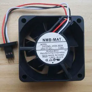 Compatible for NMB-MAT 2410ML-05W-B39 24V 0.08A 60x60x25mm 6025 3-Wire Cooling Fan Compatible for NMB-MAT 2410ML-05W-B39 24V 0.08A 60x60x25mm 6025 3-Wire Cooling Fan