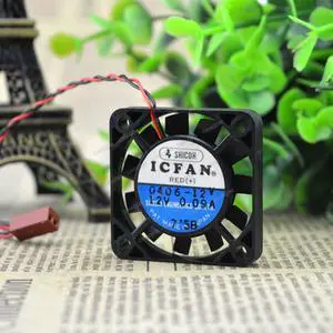 Compatible for ICFAN 0406-12V 12V 0.09A 4cm 4006 2-Wire Cooling Fan Compatible for ICFAN 0406-12V 12V 0.09A 4cm 4006 2-Wire Cooling Fan