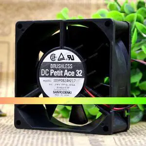 Compatible for DC Petit Ace 32 109P0824H217 24V 0.09A 80x80x32mm 8032 2-Wire Cooling Fan Compatible for DC Petit Ace 32 109P0824H217 24V 0.09A 80x80x32mm 8032 2-Wire Cooling Fan