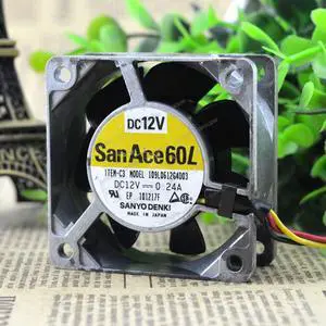 Compatible for San Ace 60L 109L0612G4D03 12V 0.24A 3-Wire Cooling Fan Compatible for San Ace 60L 109L0612G4D03 12V 0.24A 3-Wire Cooling Fan