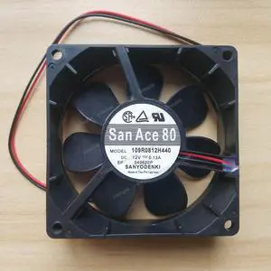Compatible for SANYO San Ace 80 109R0812H440 12V 0.13A 8cm 8025 2-Wire Cooling Fan Compatible for SANYO San Ace 80 109R0812H440 12V 0.13A 8cm 8025 2-Wire Cooling Fan